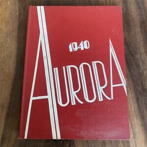 Union High School 1940 Aurora Yearbook Grand Rapids Michigan Vintage